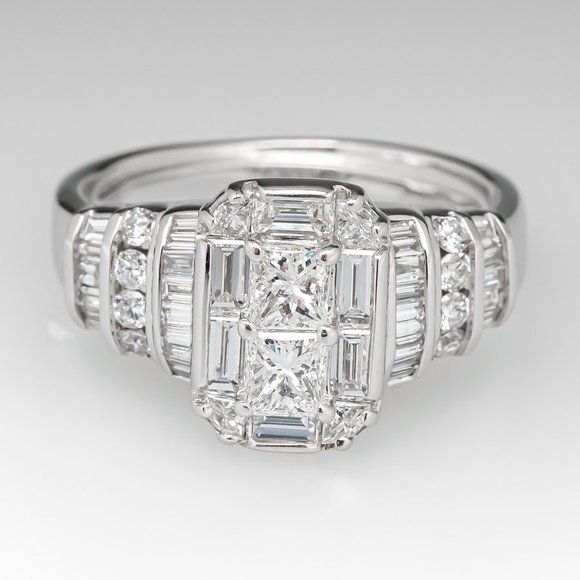 🔥Beautiful 925 Sterling Silver Plated Wedding/Engagement Ring for Women, K977 - Picture 2 of 6